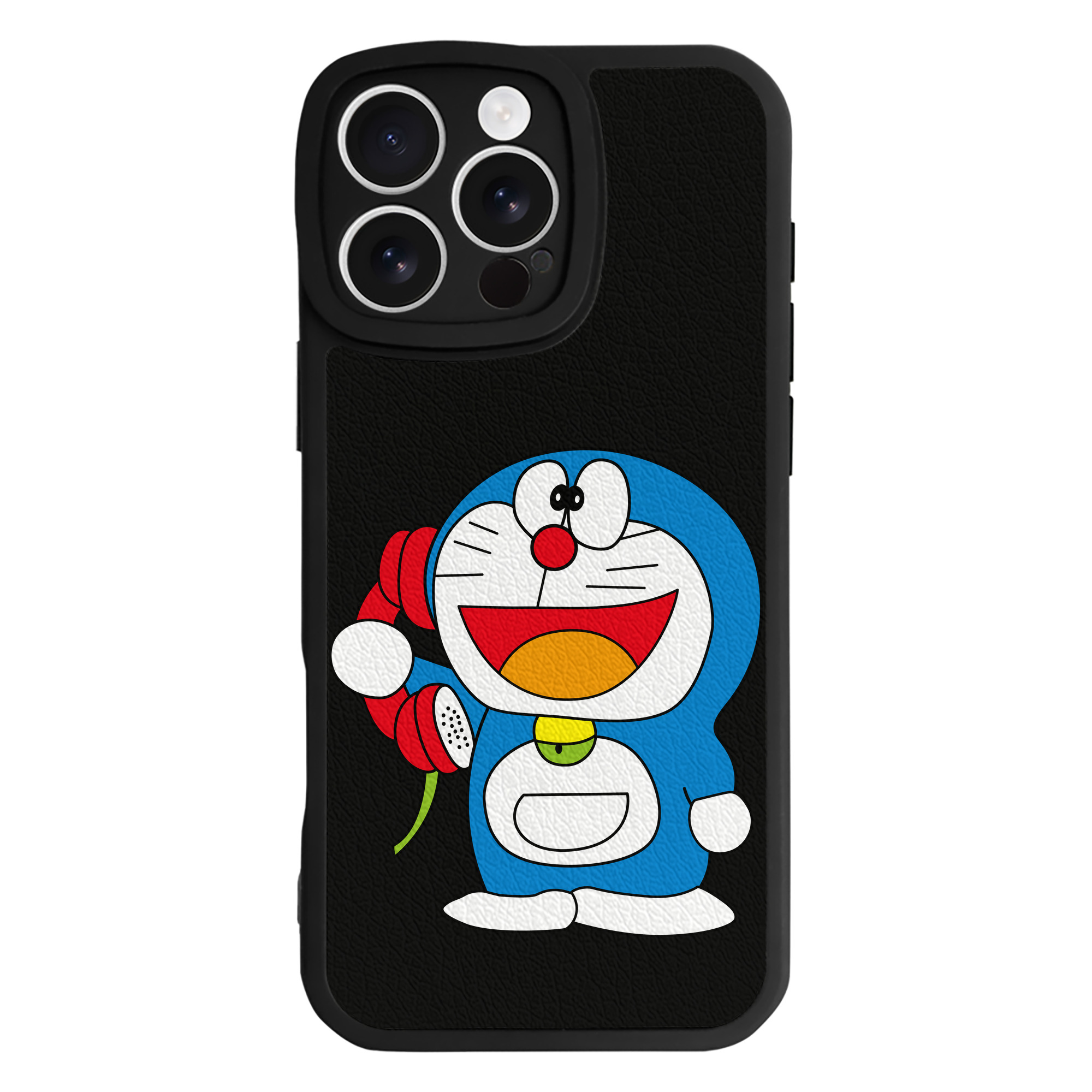 （画像用） ドラえもん Doraemon 【iPhone 16シリーズ対応】シリコンスマホケース（レザー調） 材質：シリコン
